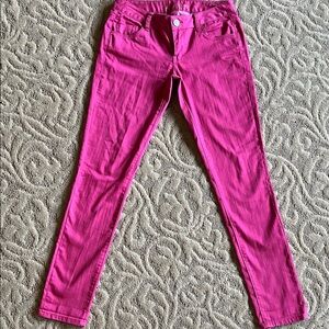 American Rag Hot Pink Low Rise Skinny Jeans